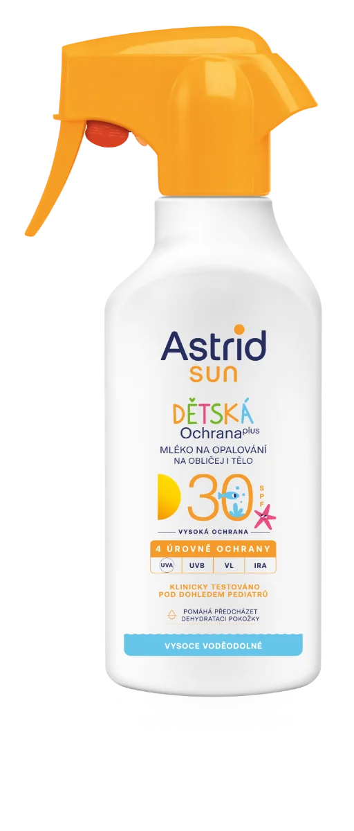 ASTRID SUN Detské mlieko na opaľovanie OF 30 v spreji 1x200 ml