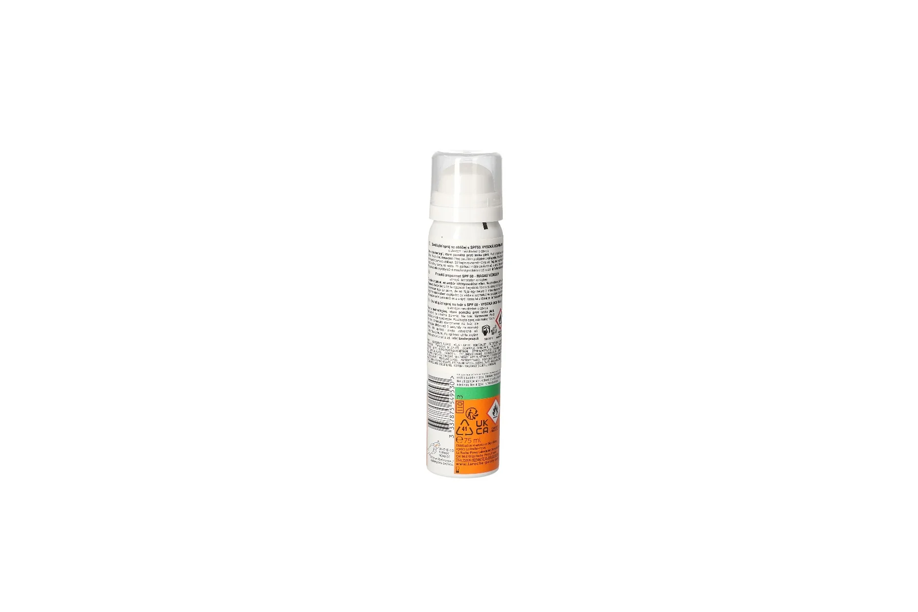 LA ROCHE-POSAY Anthelios Osviežujúci Sprej Na Tvár SPF 50 75 ML 1×75 ml, sprej