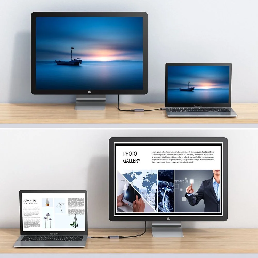 Choetech HUB-M06 adaptér USB-C / Mini DisplayPort 4K 60Hz, sivý