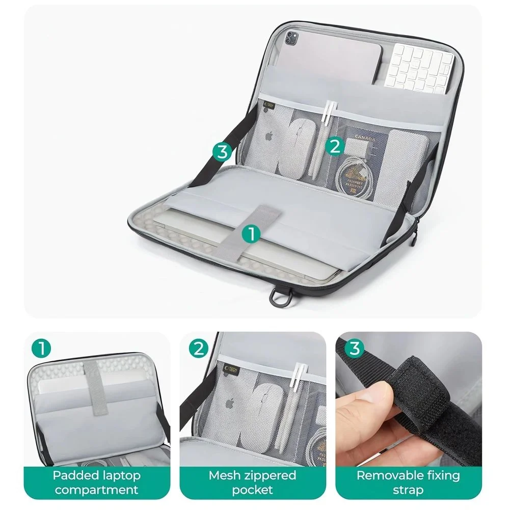 Tech-Protect Ranger-X Tactical taška na notebook 15-16'', čierna