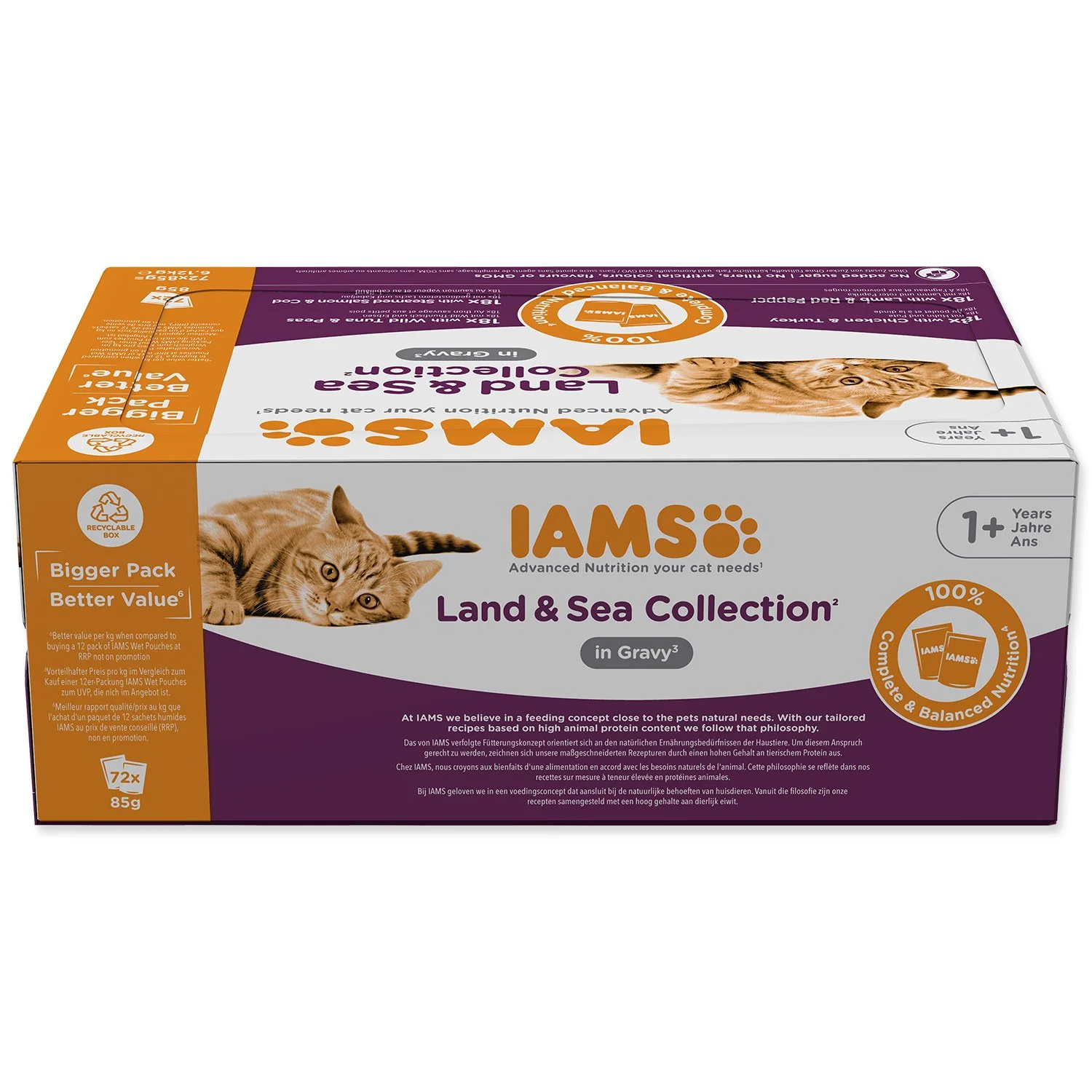 Kapsička Delights Adult morské a suchozeské.mäso v omáčke multipack 6120g (72x85g) 6120g (72x85g)
