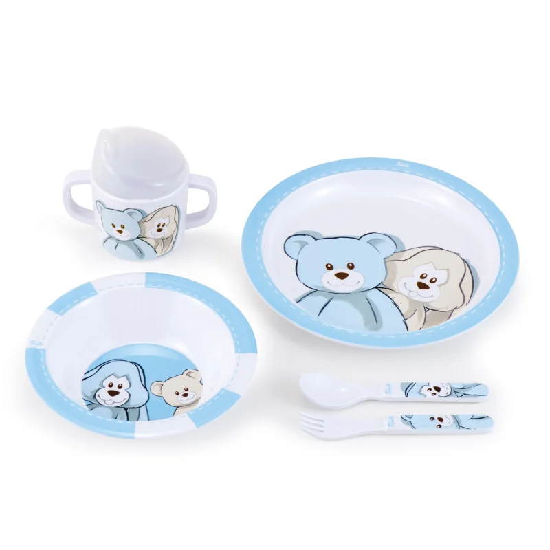 Trudi Set na jedenie 5-dielny modrá T18158