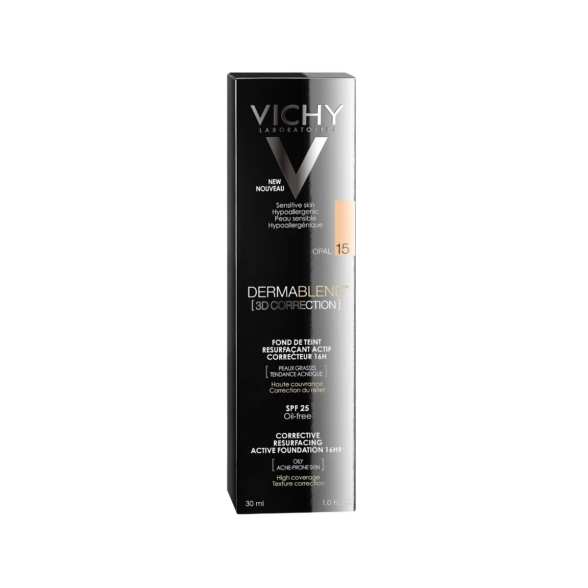 VICHY Dermablend 3D korekčný a vyhladzujúci make-up 15 30 ml 1×30 ml, fluidný make-up