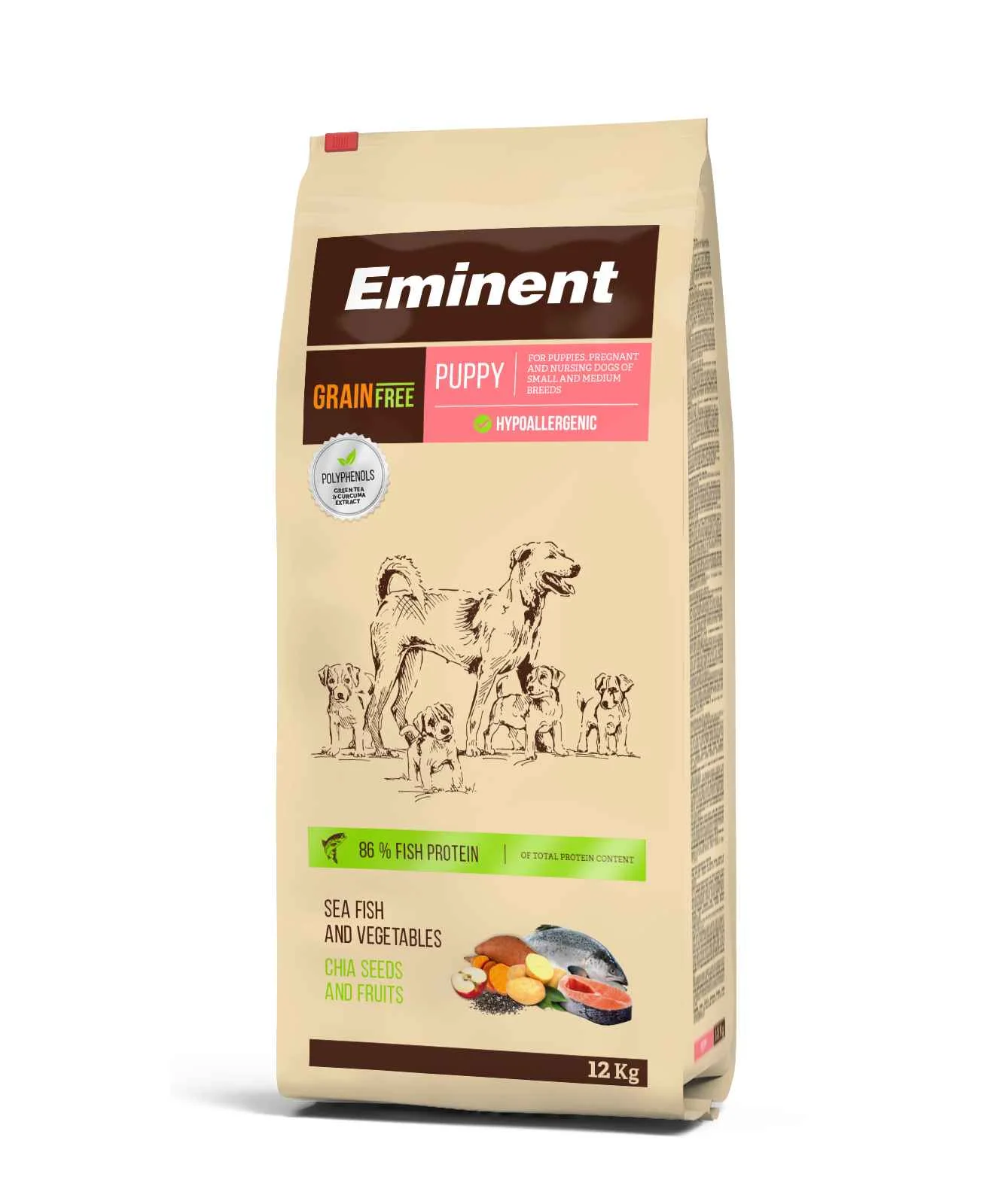 EMINENT PUPPY GF 12KG (PLATINUM) A.U.V. 1×12 kg, krmivo pre psy