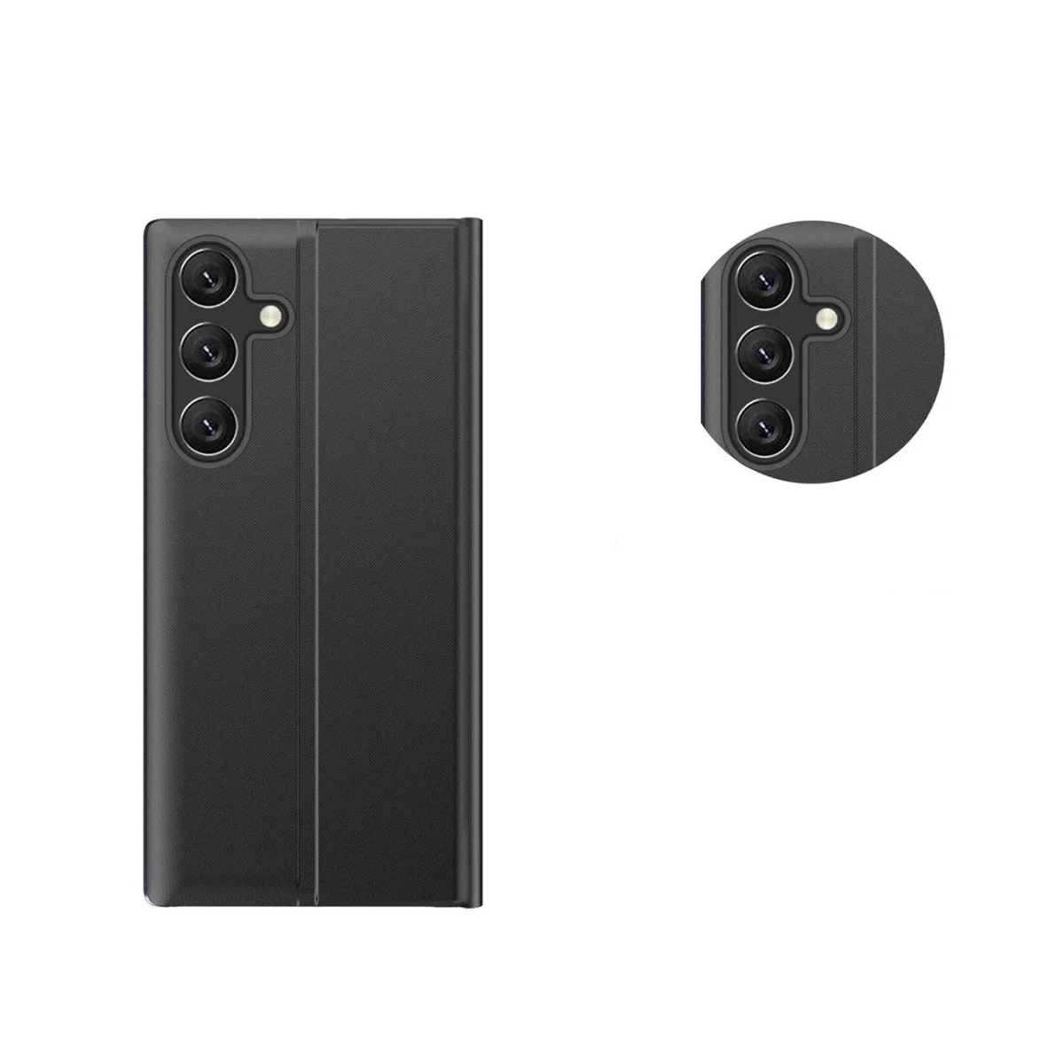 MG Sleep Case knižkové puzdro na Samsung Galaxy A55, čierne