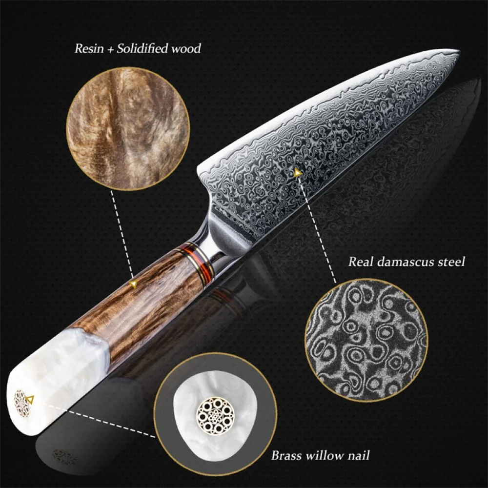 Damaškový kuchynský nôž Sora Chef 20,5 cm