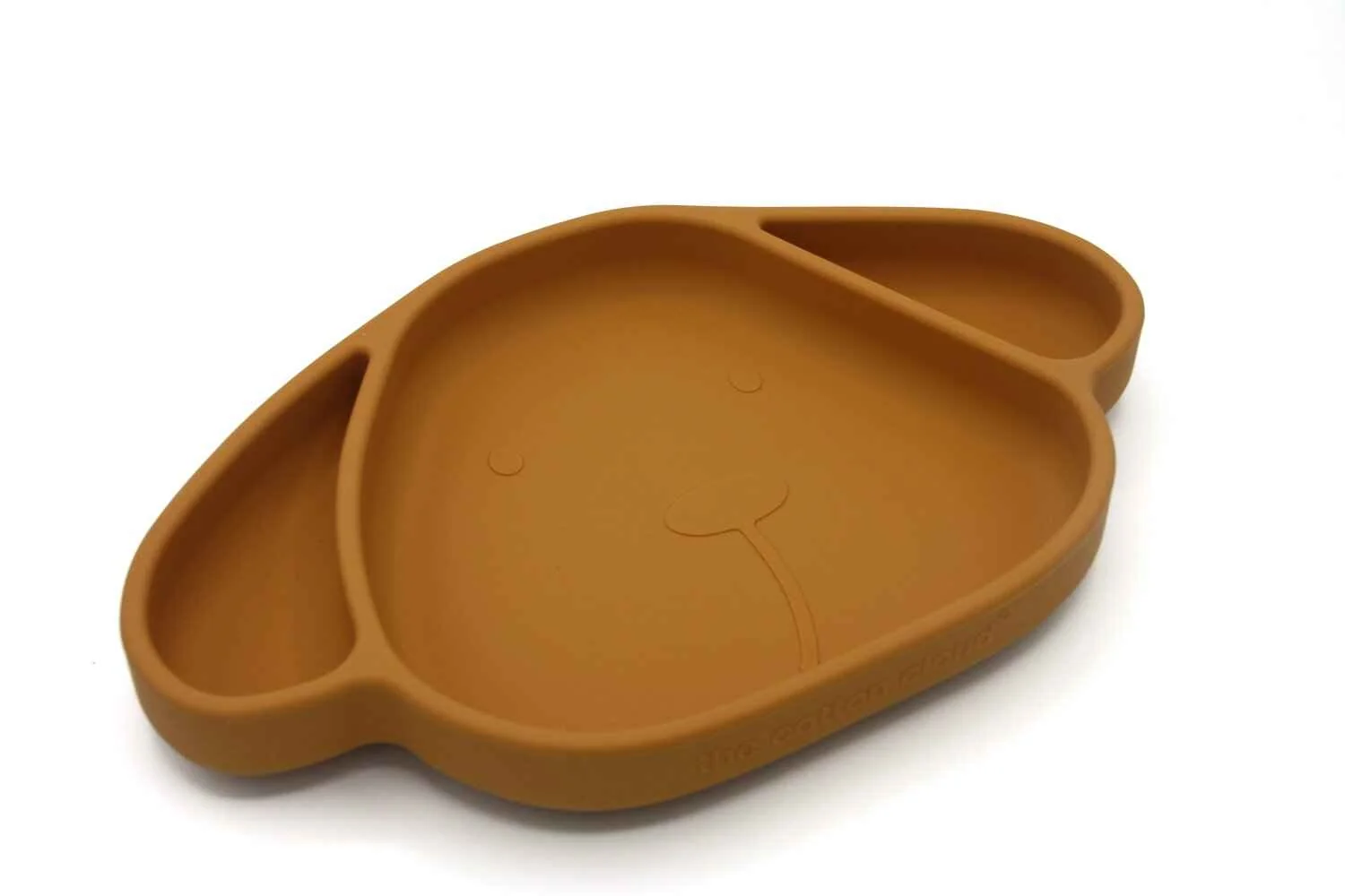 THE COTTON CLOUD Silikónový tanier Milo Honey 1×1 ks, silikónový tanier s prísavkou