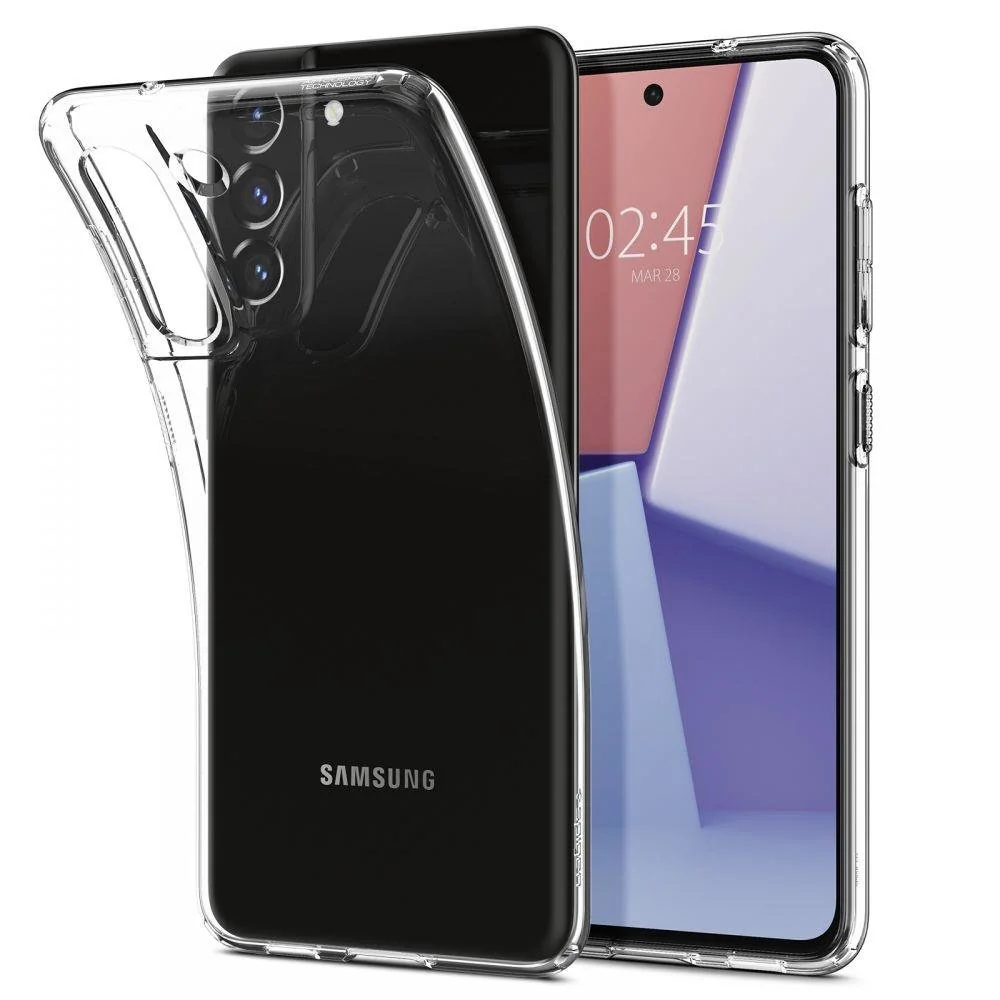 Spigen Liquid Crystal silikónový kryt na Samsung Galaxy S21 FE, priesvitný itný