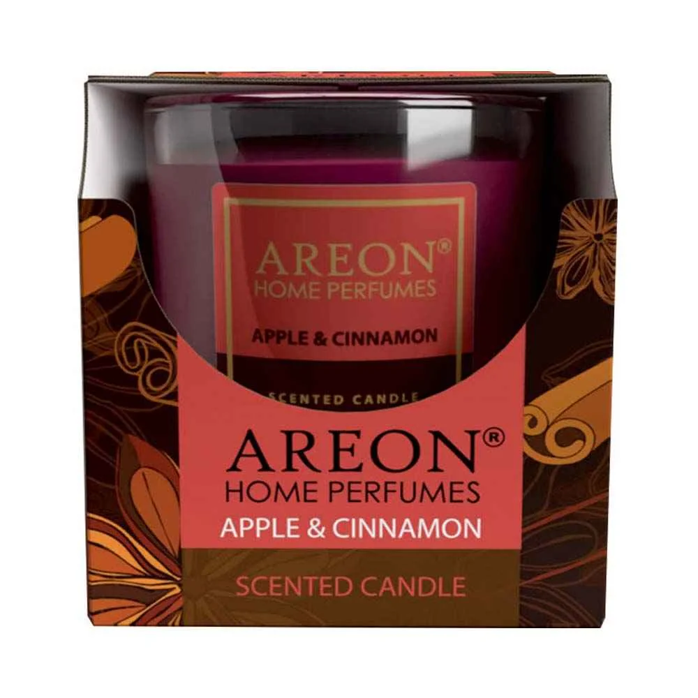 Areon Sviečka Apple & Cinnamon 120g 1×1 ks, sviečka