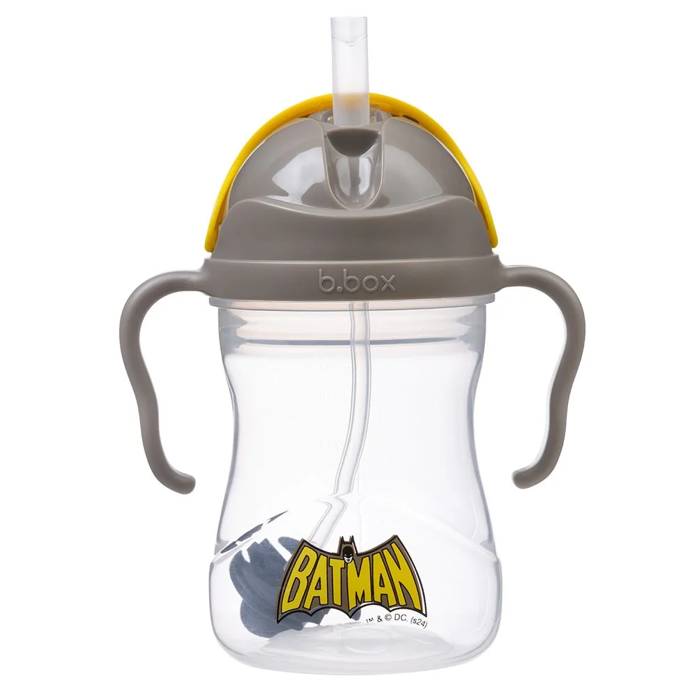 Hrnček so slamkou 240 ml Batman, od 6 mesiacov