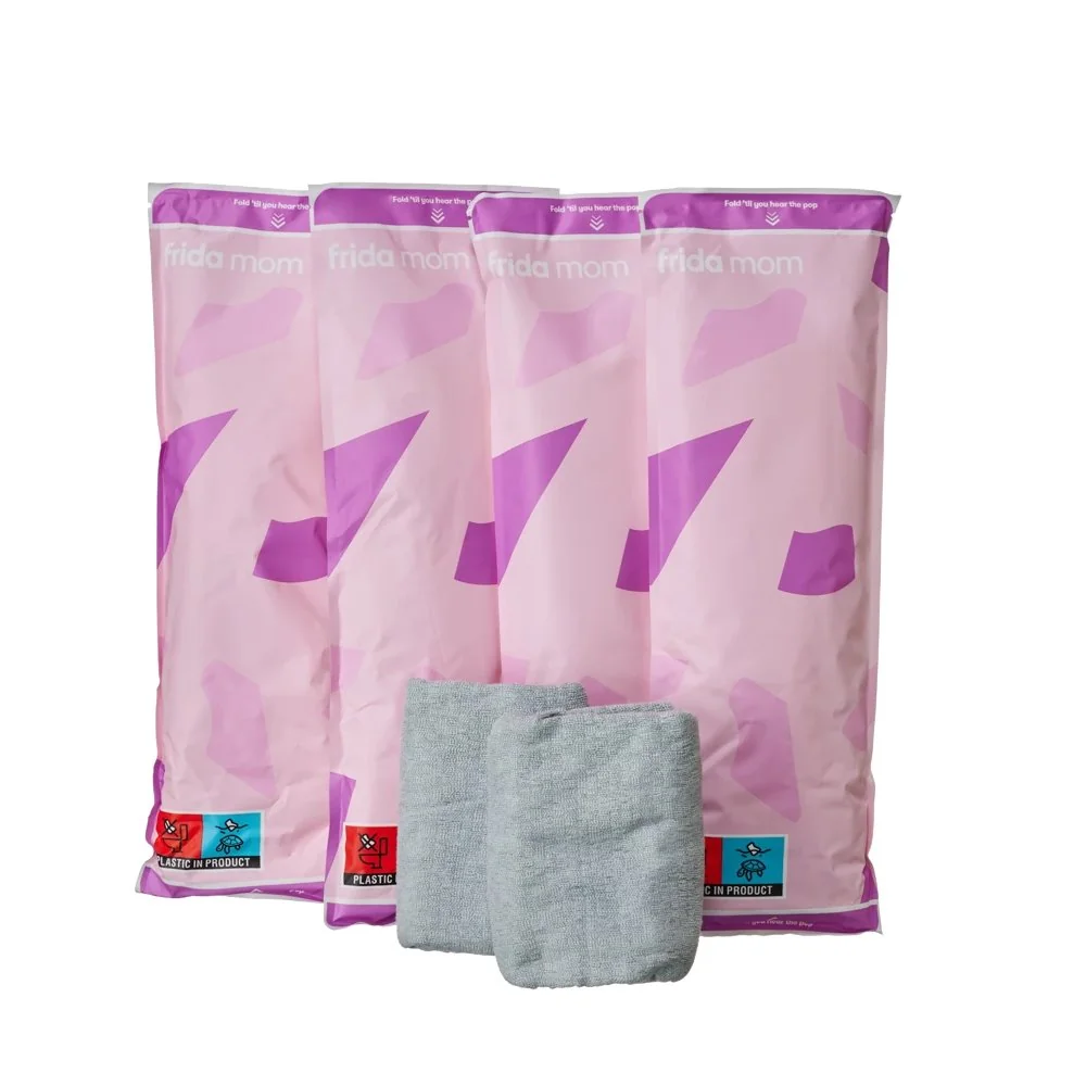 Vložky chladiace absorbčné Ice Maxi 4 ks + Jednorazové popôrodné nohavičky 2 ks