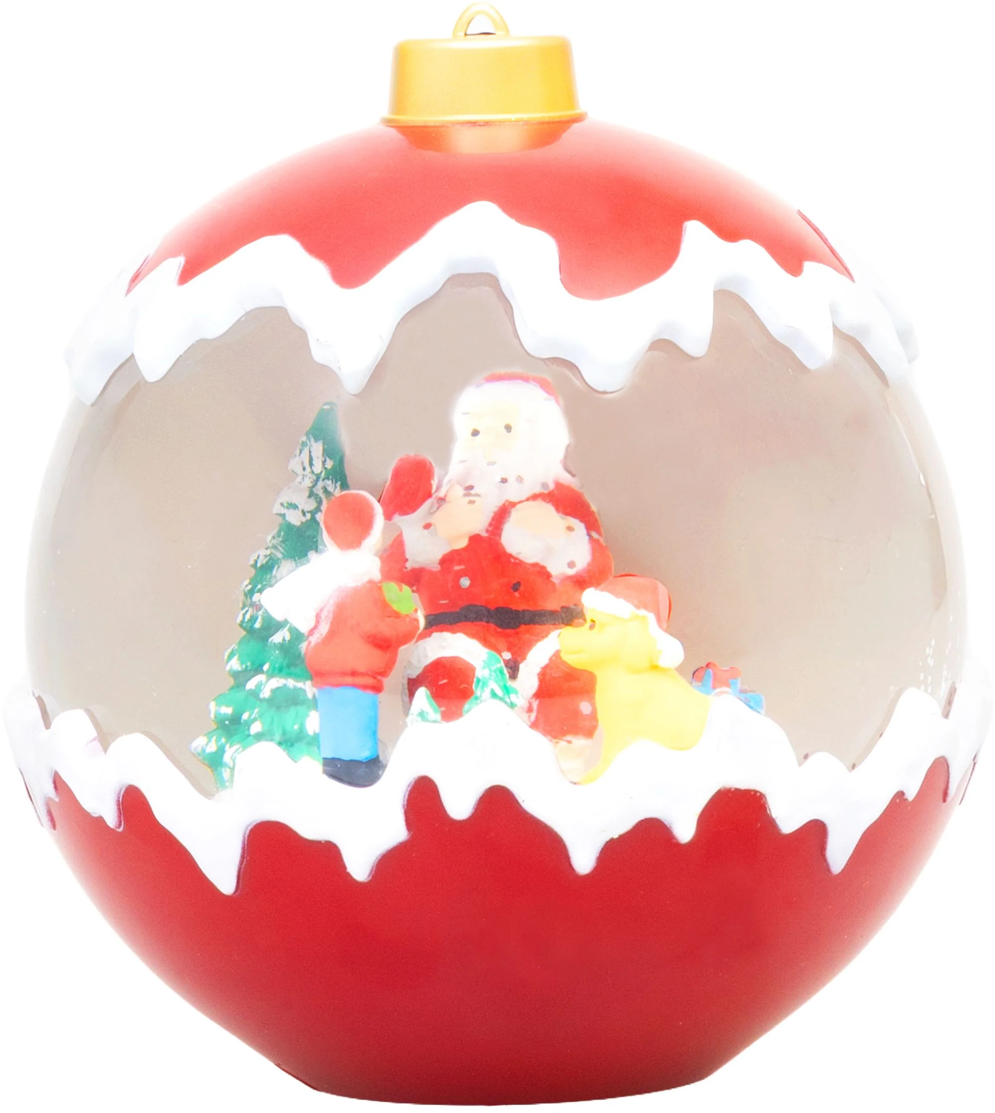 MagicHome vianočné LED snežítko, 1 ks 2 LED teplá biela, 3xAA, 15x15x16,5 cm
