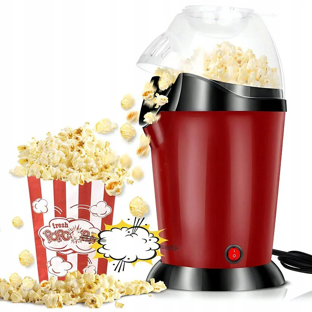 Livefy HomePop V2 popkornovač, červený