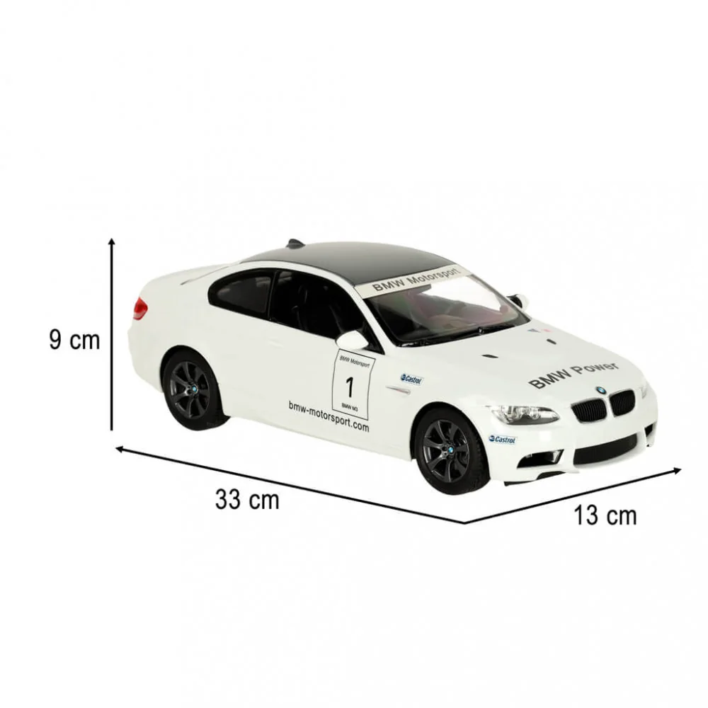Rastar 48000 BMW M3 1:14 biele na diaľkové ovládanie-MOVEO