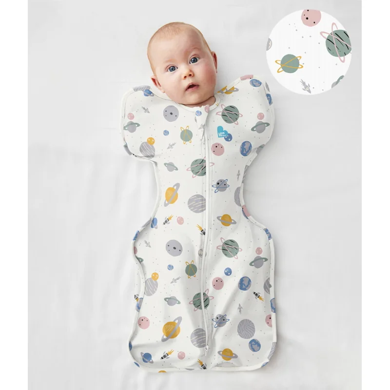 Love To Dream Swaddle UP - Zavinovačka, veľkosť XS, planéty - 1  FÁZA, 0-1m, 2,2-3,8kg