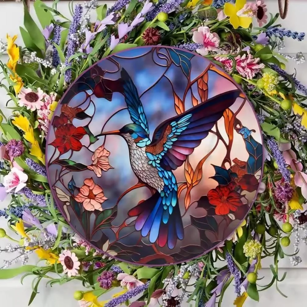 Lapač slnka s motívom vtáčika XL-30cm x 30cm, hnedá