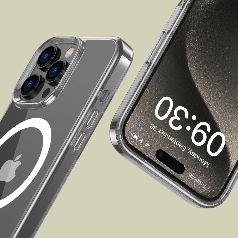 Priehľadné púzdro Flexair Hybrid MagSafe pre iPhone 16 Pro Max