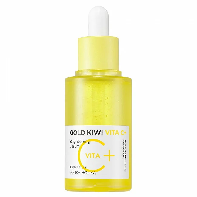 Holika Holika Rozjasňujúce pleťové sérum Gold Kiwi Vita C Plus 1×45 ml, rozjasňujúce pleťové sérum