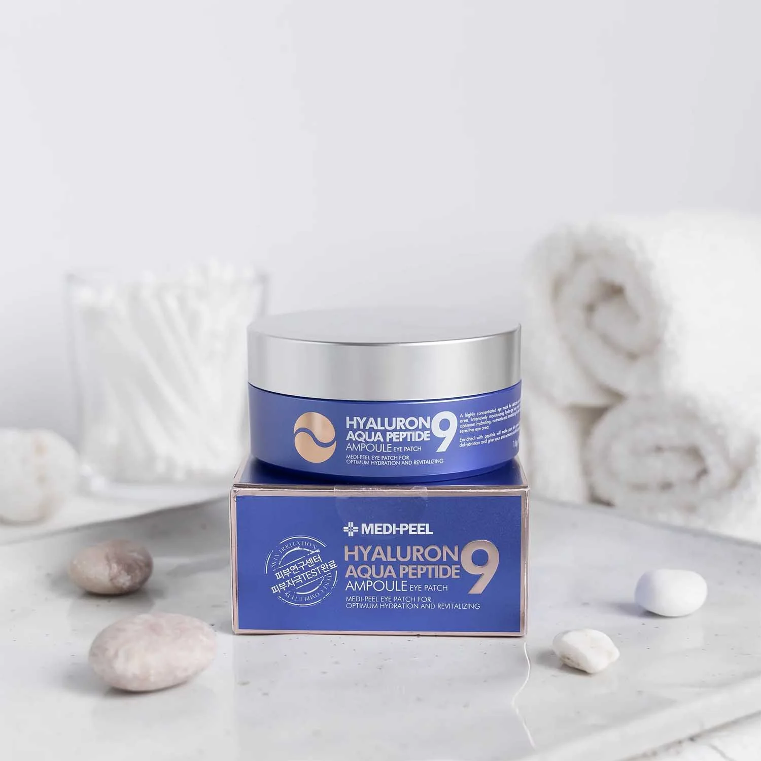 Medi-peel Hyaluron Aqua Peptide 9 Ampoule Eye Patch hydratačné hydrogélové náplasti pod oči 60 ks