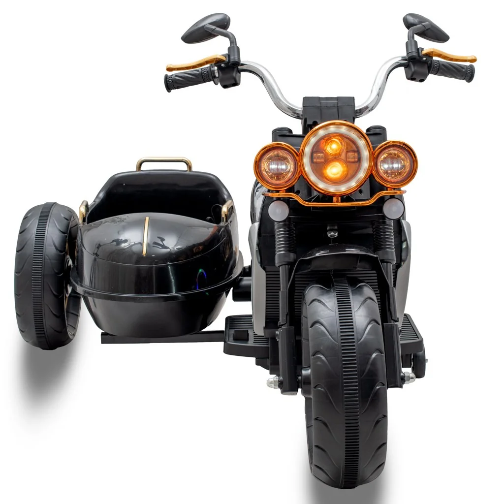Detská elektrická motorka SideCar Baby Mix čierna , 20C58284