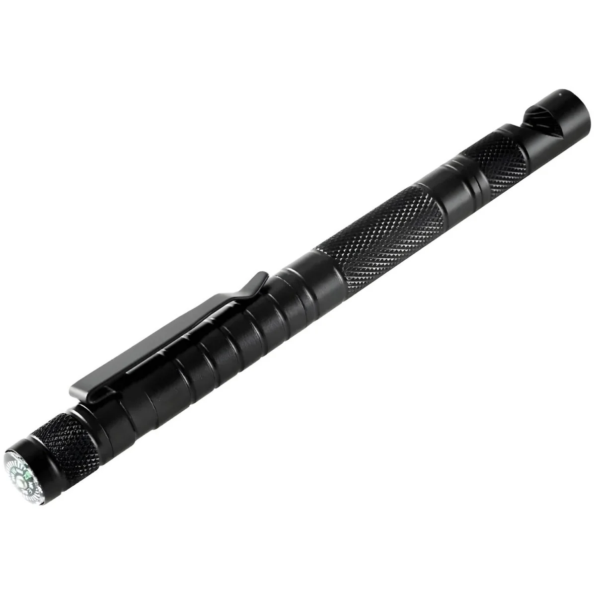 Taktické pero 5v1 Čierna 15,5cm, Oceľ