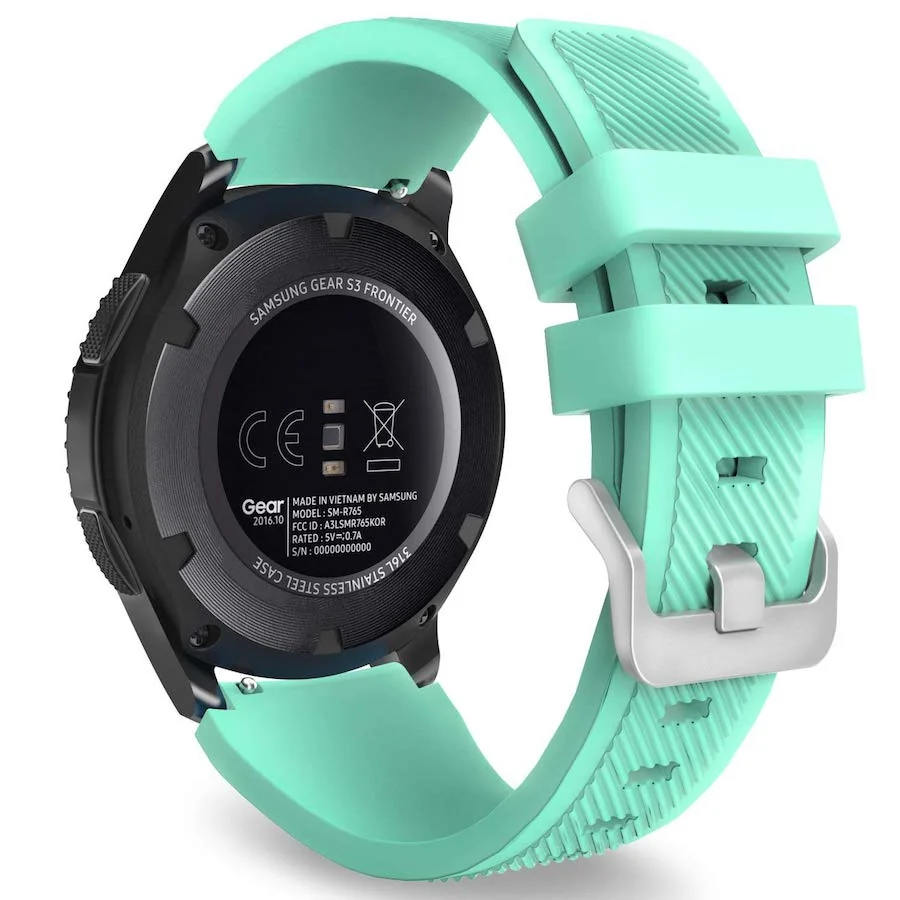 BStrap Silicone Sport remienok na Samsung Gear S3 teal