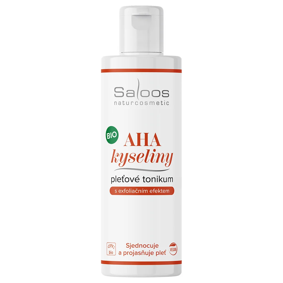 Saloos Bio pleťové tonikum s AHA kyselinami 1×200 ml, tonikum