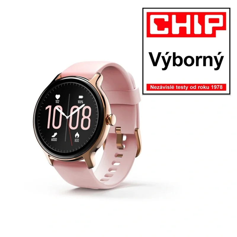 Hama Fit Watch 4910 športové hodinky pulz, oxymeter, kalórie, vodeodolné, ružové