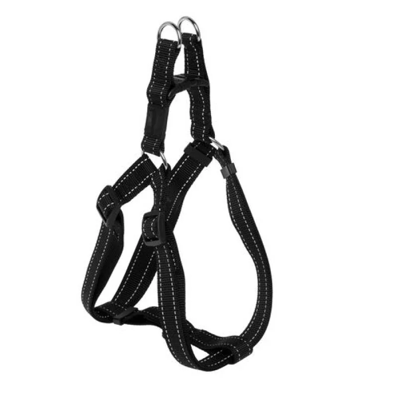COBBYS PET Postroj step-in, popruhový čierny reflexný M 2,0x45-66cm strih: A
