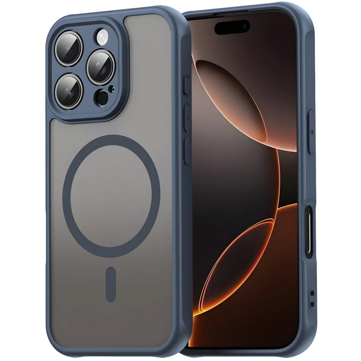 Puzdro Techsuit HaloFrost II MagSafe pre iPhone 11 MagSafe, Tmavo Modrá