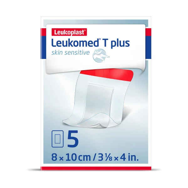 Leukomed® T plus skin sensitive 1×5 ks, filmové krytie s vankúšikom