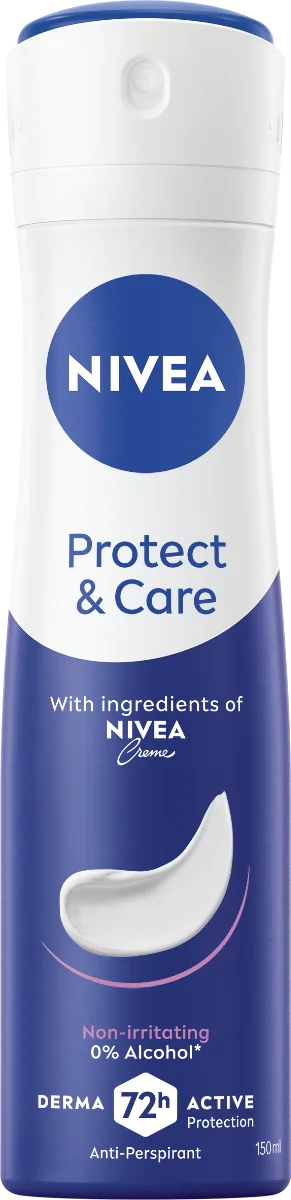 NIVEA Anti-perspirant PROTECT & CARE 1×150 ml, antiperspirant
