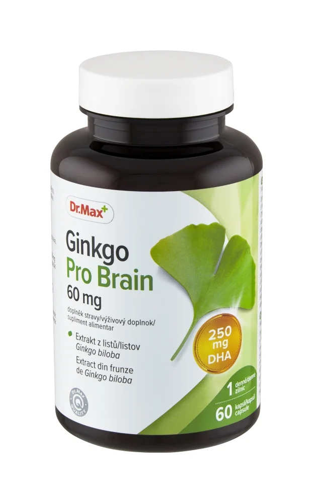 Dr. Max Ginkgo Pro Brain 1×60 cps, výživový doplnok