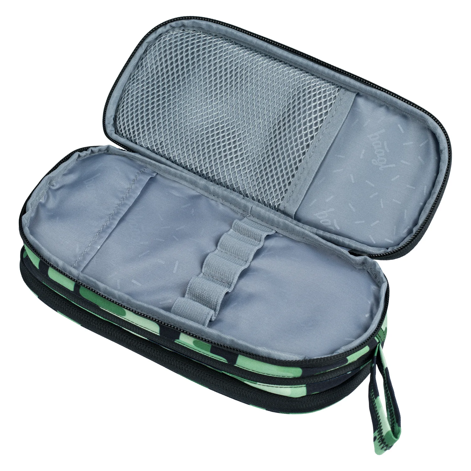 Baagl študentský peračník Etui Green Zelený, jednochlopňový