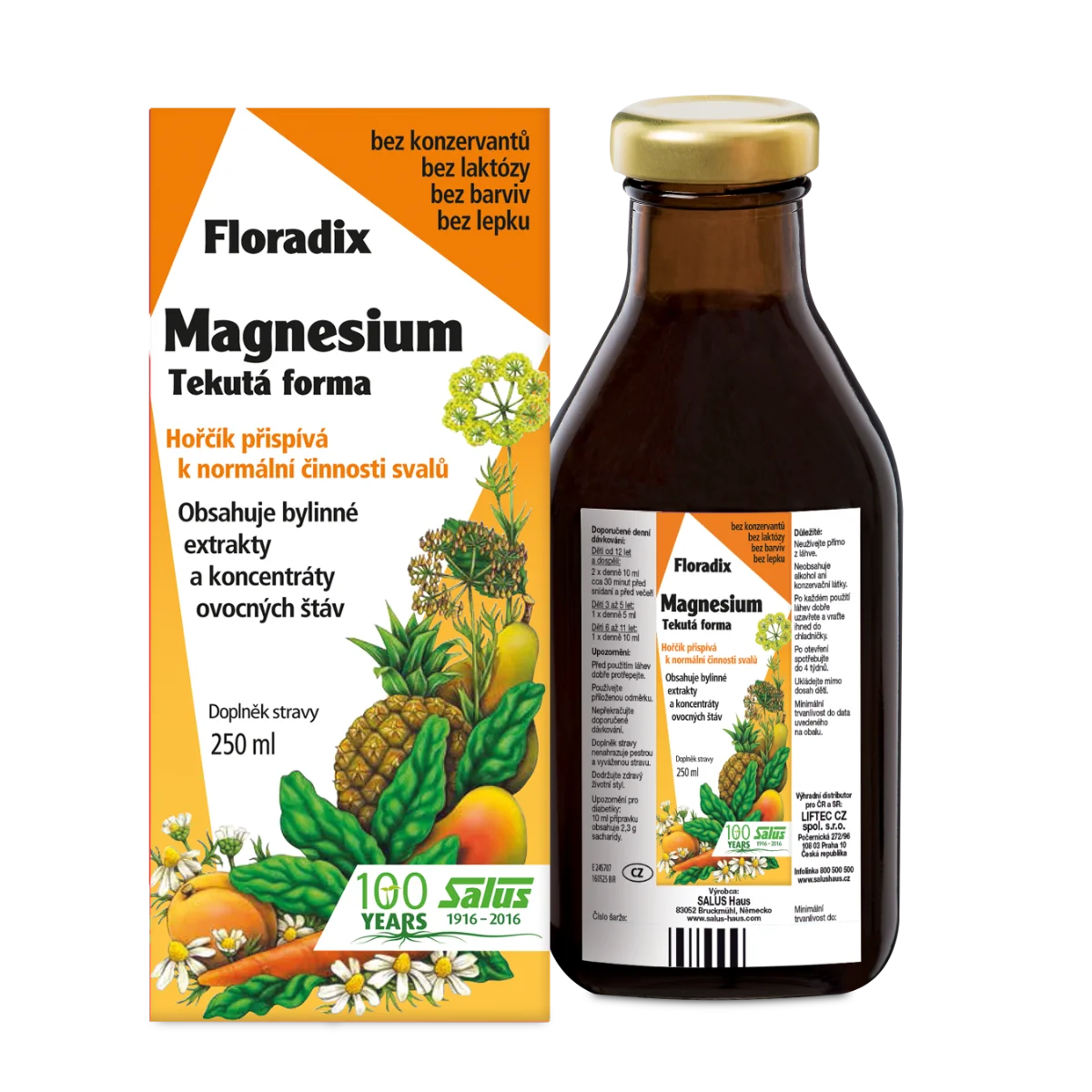 SALUS Floradix Magnesium 1×250 ml, tekutá forma