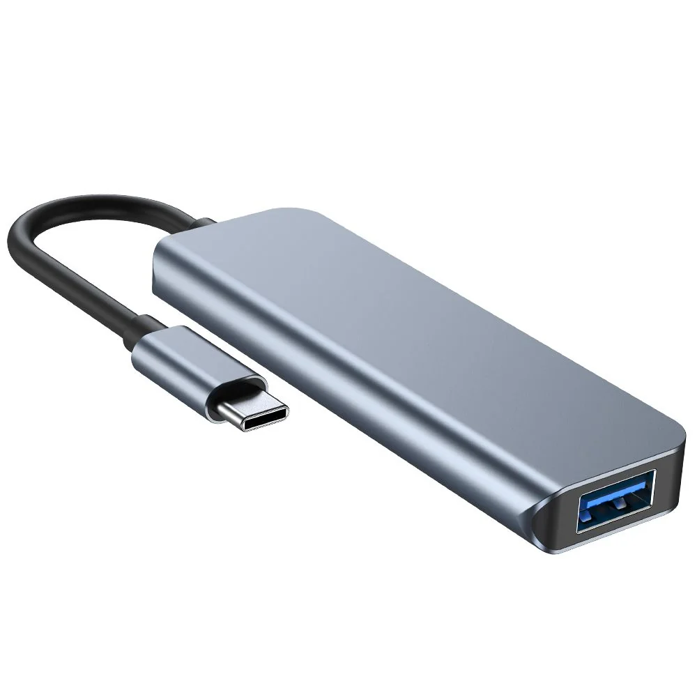 Tech-Protect V1 HUB adaptér 4x USB, sivý 