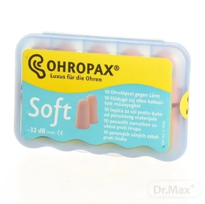 OHROPAX SOFT Ušné vložky 1×10 ks, v plastovom obale