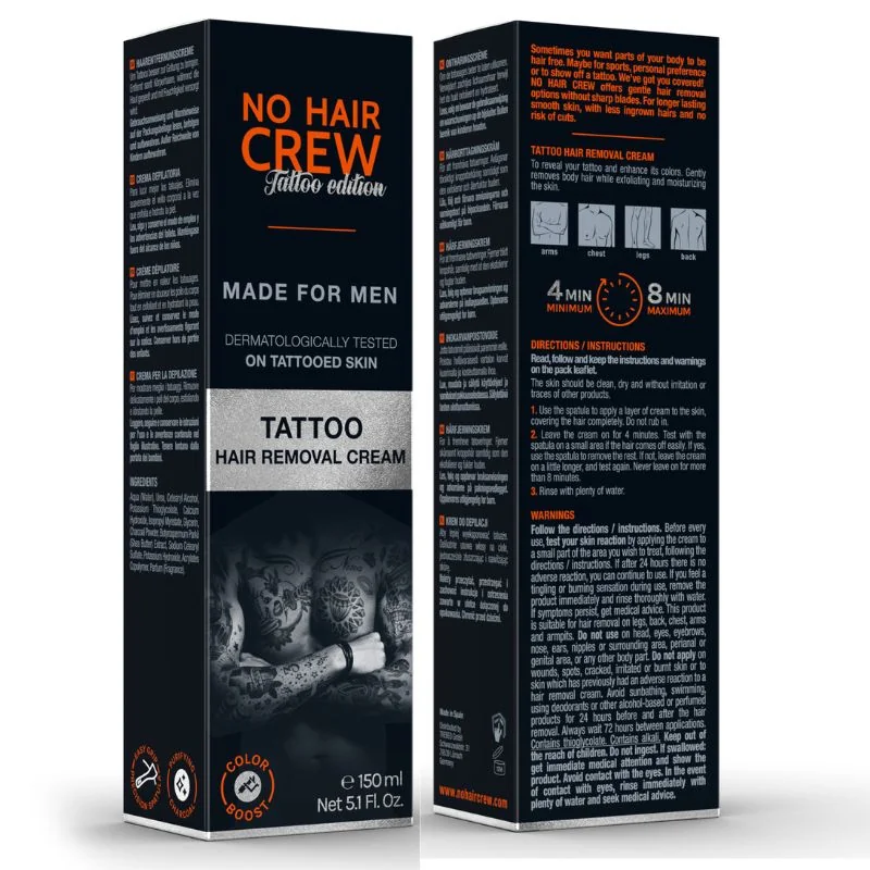 No Hair Crew TATTOO edition depilačný krém na tetovanú pokožku