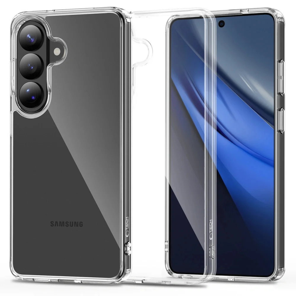 Tech-Protect FlexAir Hybrid kryt na Samsung Galaxy S26 Plus, priesvitný ý