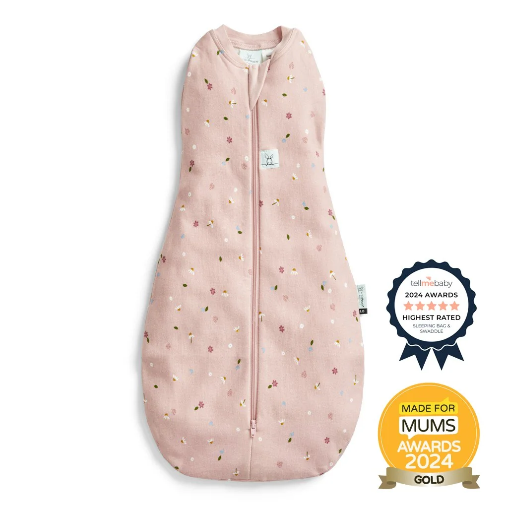 Zavinovačka a vak na spanie 2v1 Cocoon Daisies 0-3 m, 3-6 kg, 0,2 tog