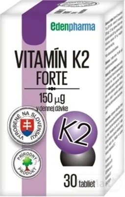 EDENPharma VITAMÍN K2 Forte 1×30 tbl, výživový doplnok