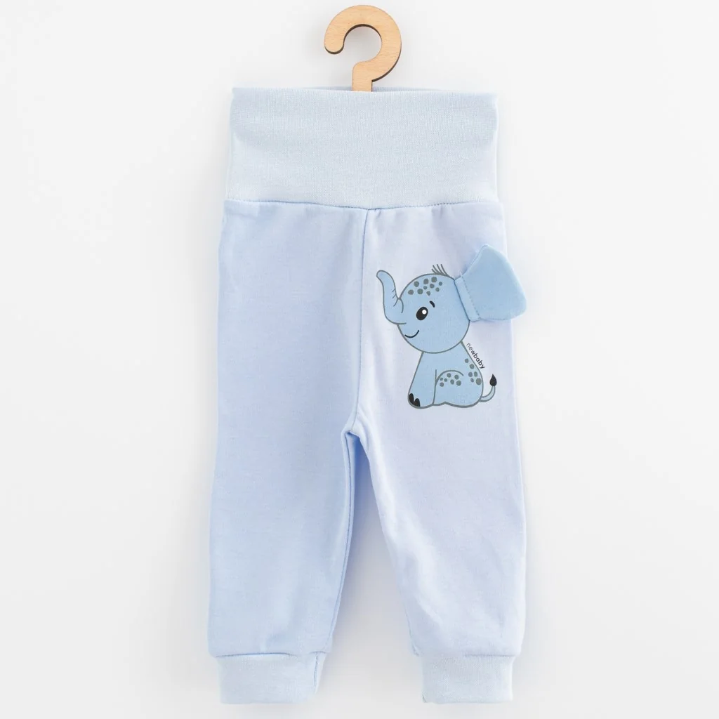 Dojčenská súprava tričko a tepláčky New Baby Happy Elephant blue