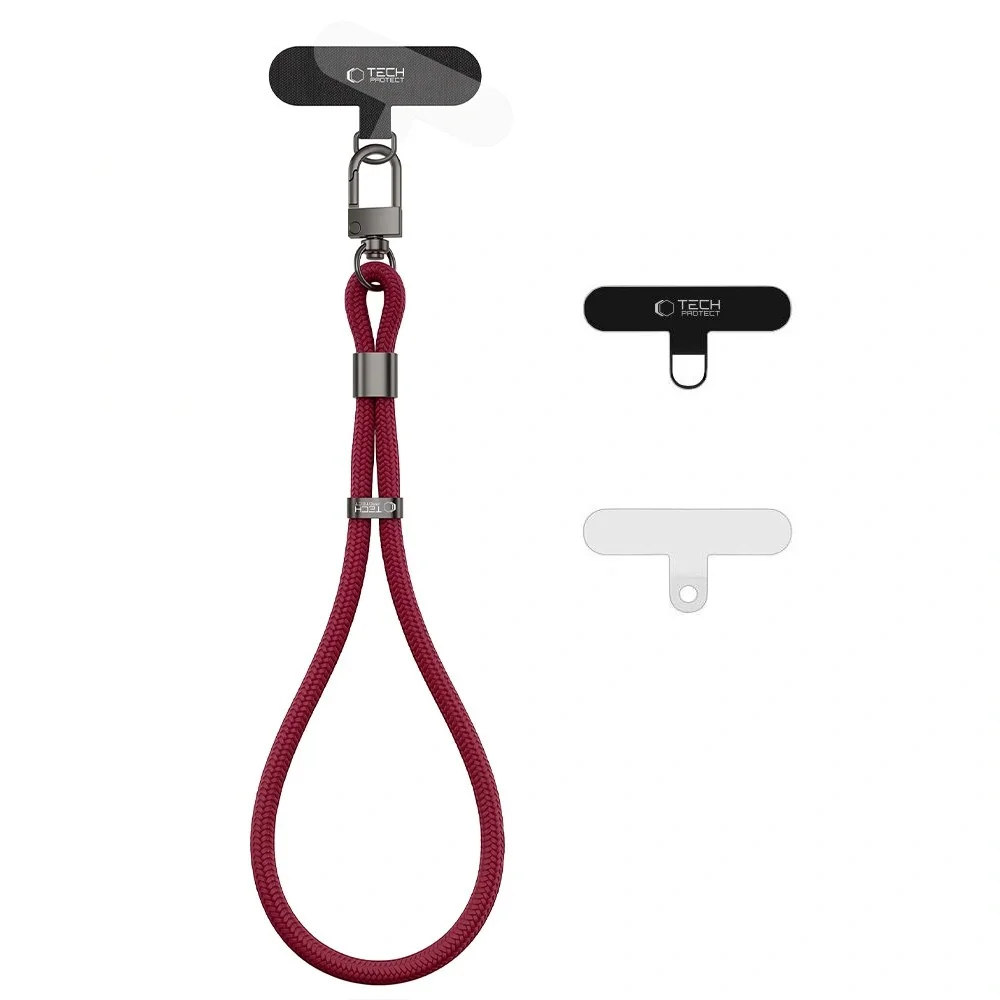 Tech-Protect Rope Wrist šnúrka na mobil, bordová