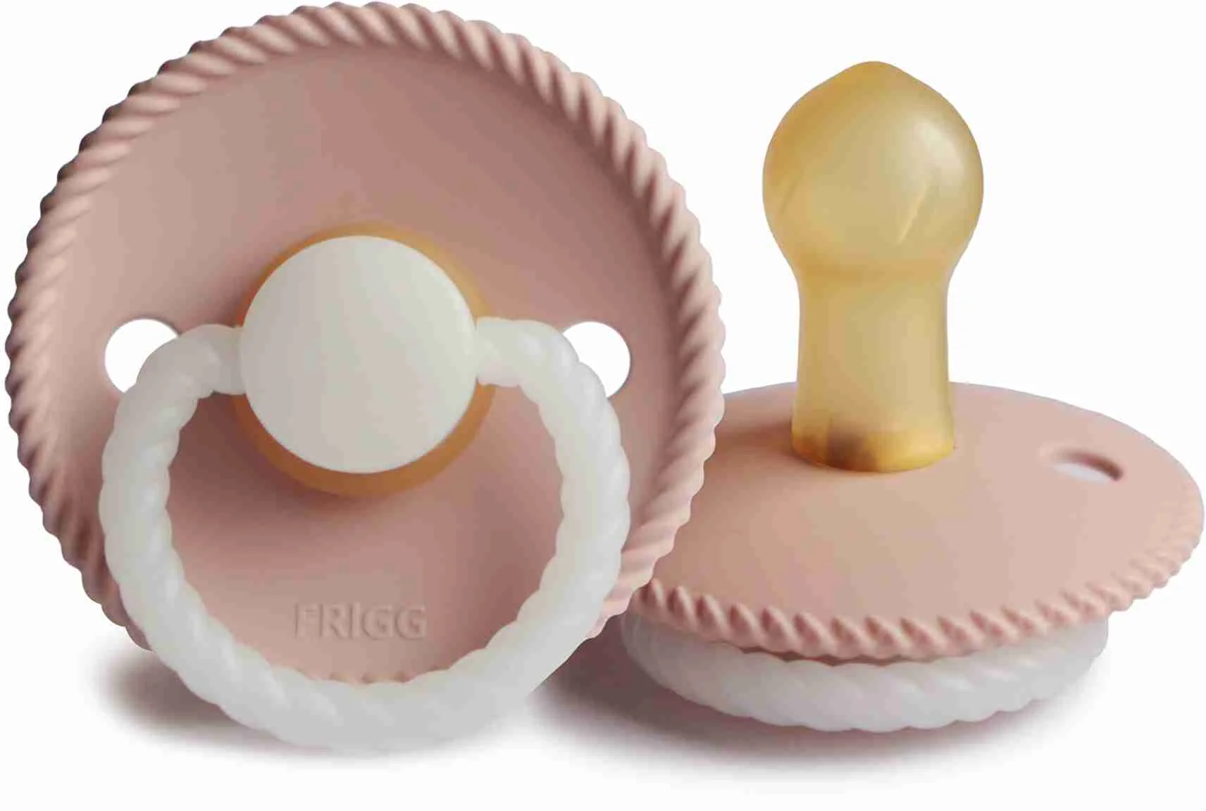 FRIGG Rope kaučukový cumlík Blush Night, 0-6m, 1 ks 1×1ks, kaučukový cumlík