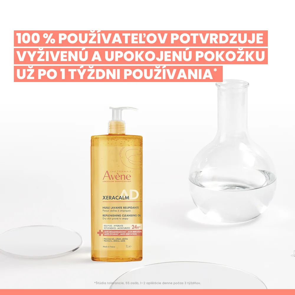 AVÈNE XeraCalm A.D Relipidačný umývací olej 1000 ml