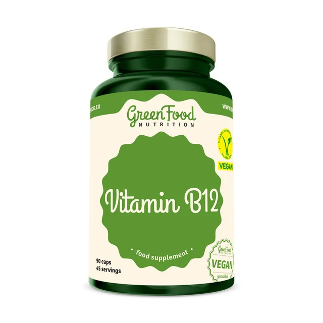 GreenFood Nutrition Vitamin B12 1×90 cps, výživový doplnok