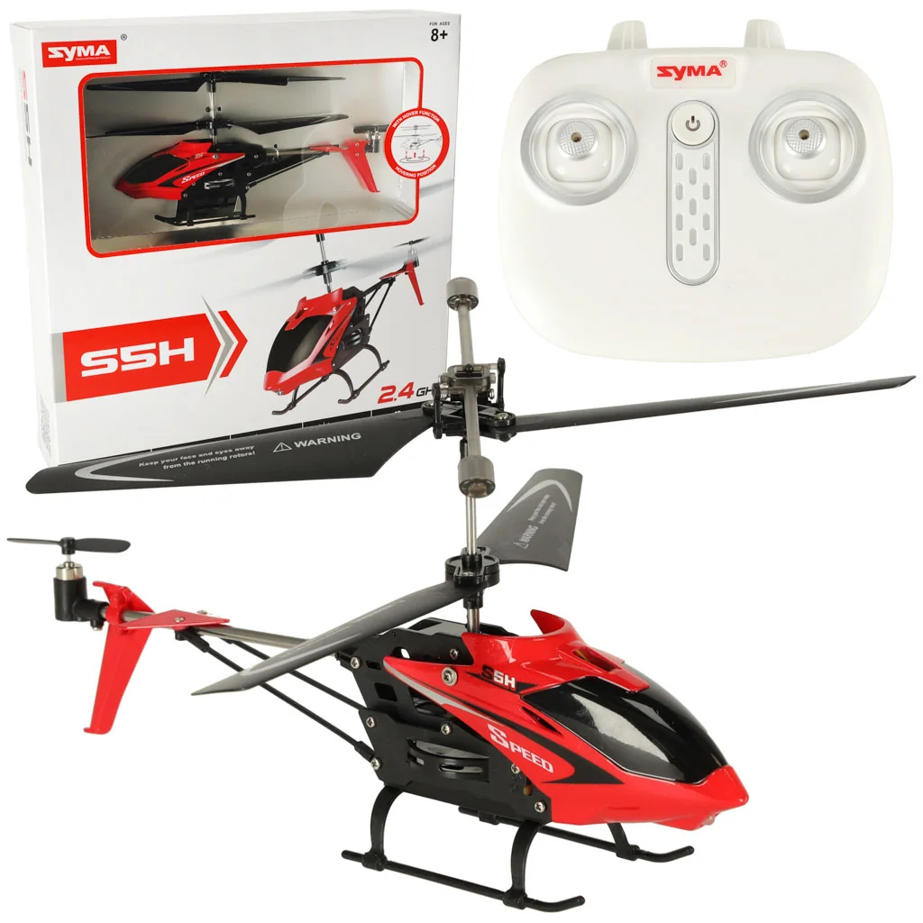 SYMA – RC vrtuľník s hover funkciou (červený)