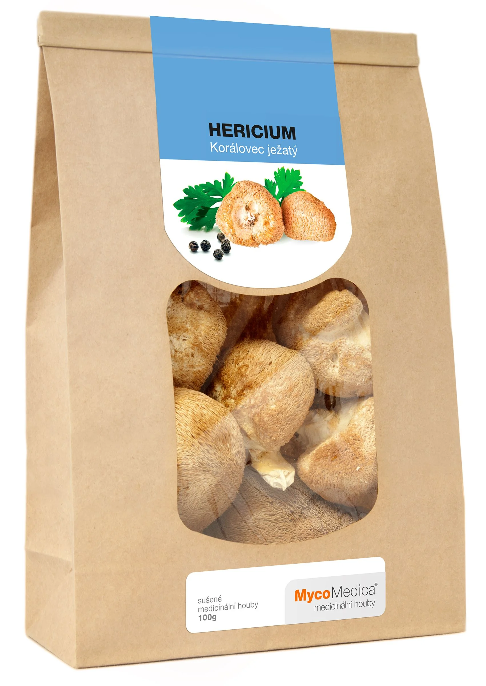 Mycomedica Hericium Sušené 100g 1×100 g, výživový doplnok