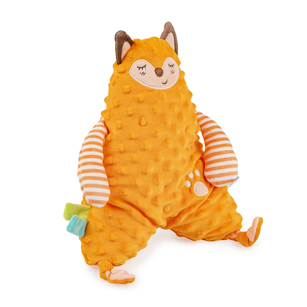 Prítulníček, maznáčik minky s hryzátkom Mr. Lišák, oranžový