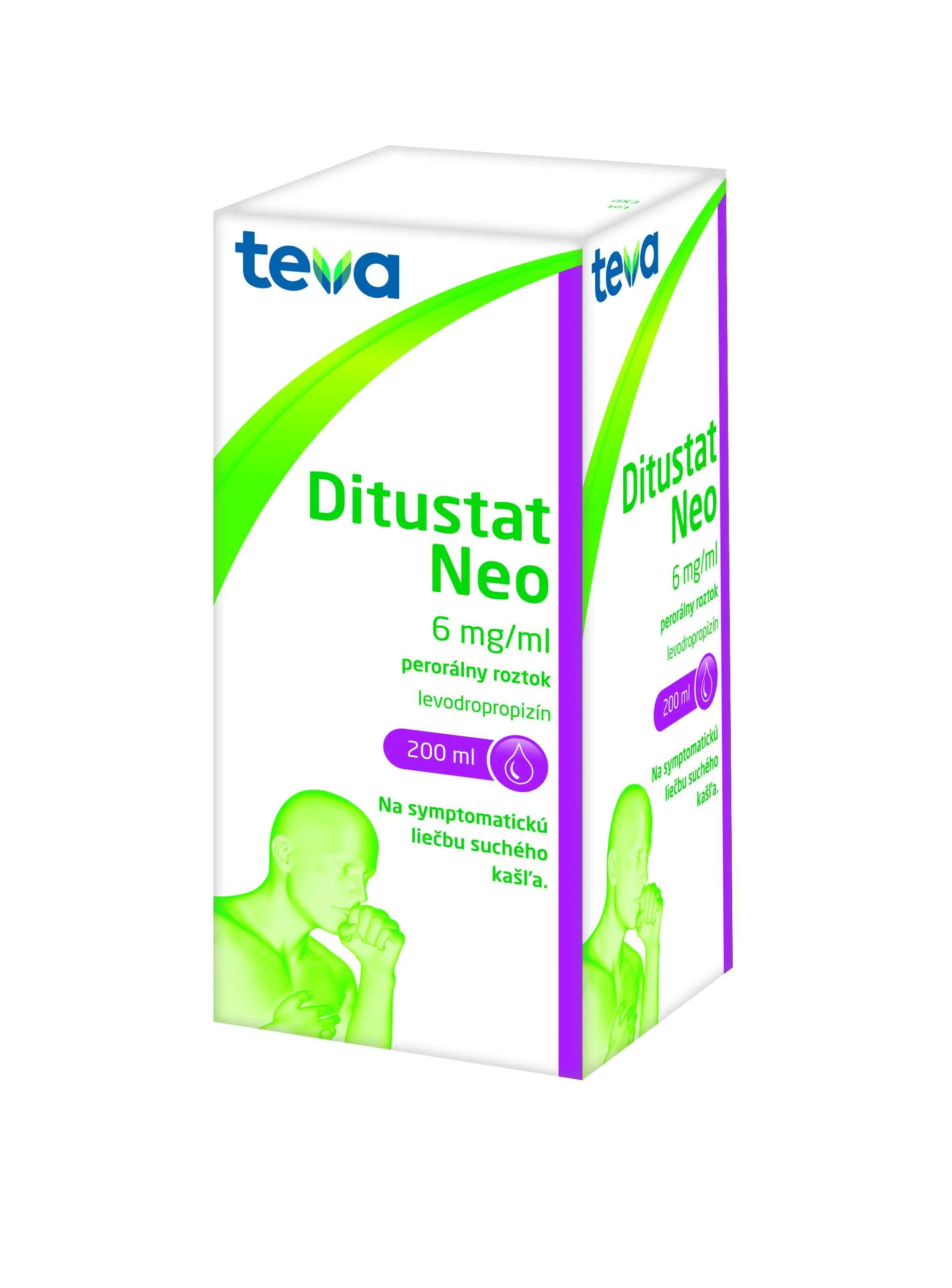DITUSTAT NEO SOL POR 200ML 1×200 ml, liek proti kašľu
